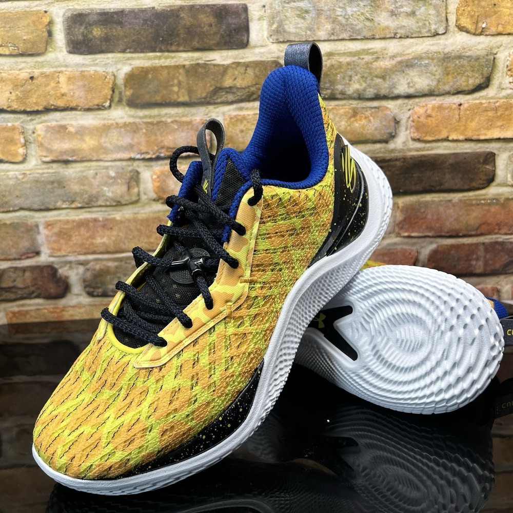Under Armour Curry Flow 10 Mens Size 9.5 Bang Bang Golden State Colorway